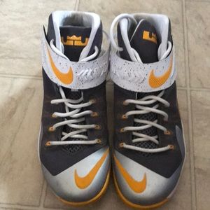 Nike ID white orange silver sneakers size 11.5